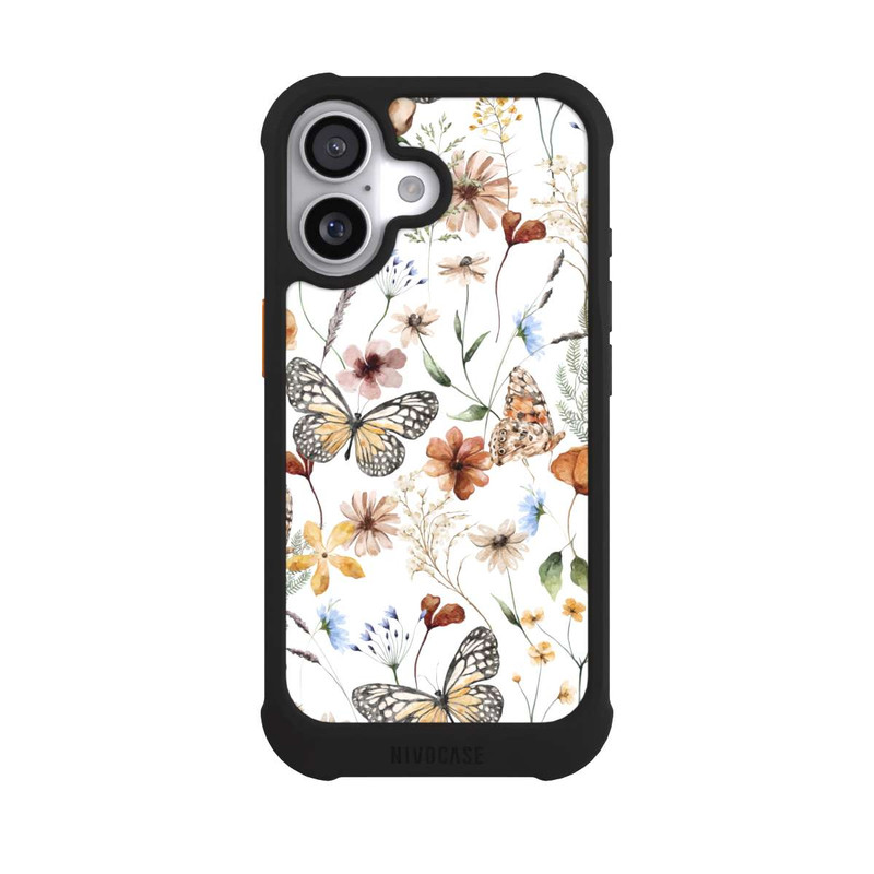 iPhone 17 NIVOmax Wildflowers and Butterflies Pattern