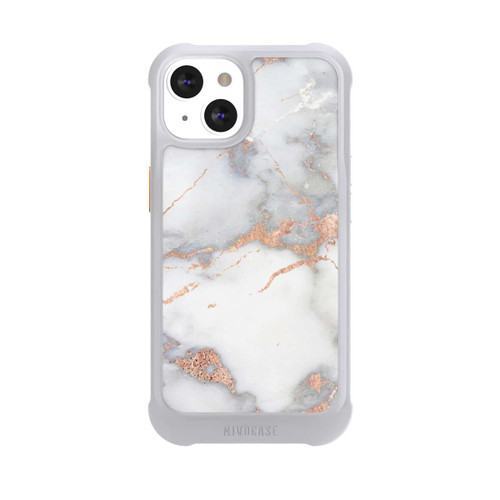 Apple iPhone 13 NIVOmax Marbre Blanc et Doré