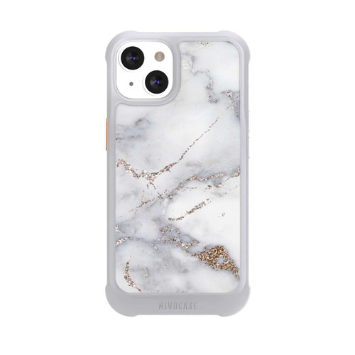 Apple iPhone 13 NIVOmax Marbre Argent Scintillant Look