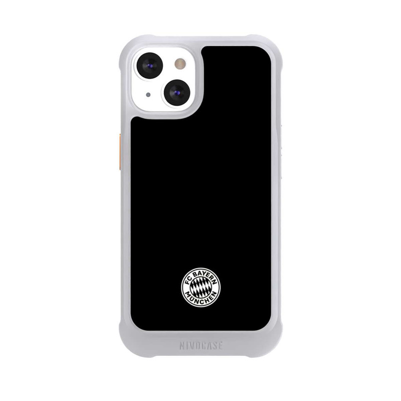 iPhone 13 NIVOmax Classic FCB Logo - white on black