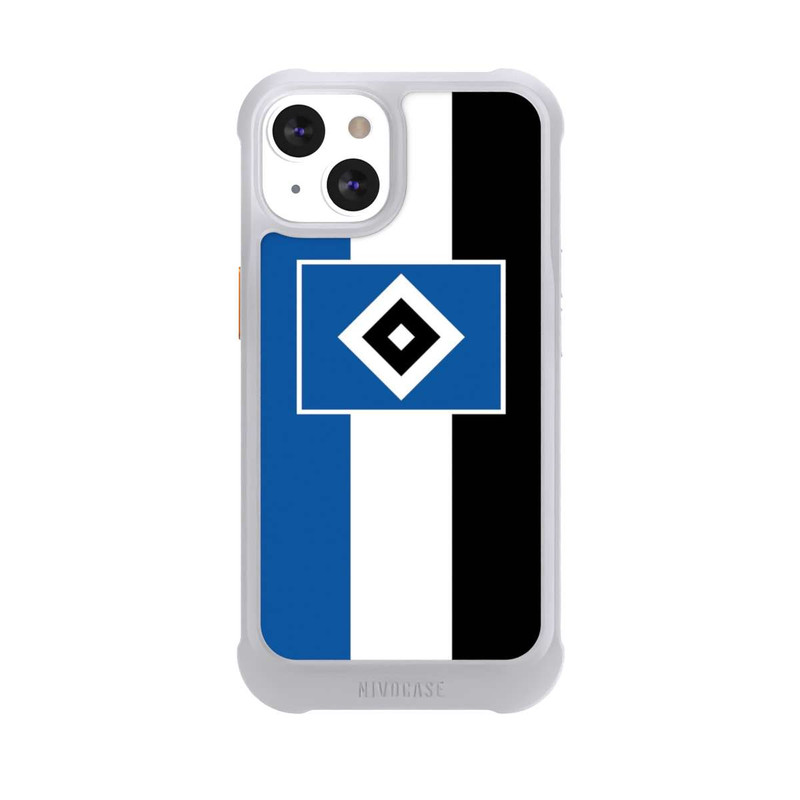 iPhone 13 NIVOmax HSV rayures - bleu-blanc-noir