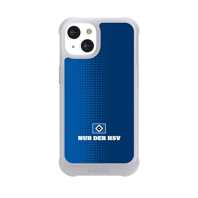 iPhone 13 NIVOmax Nur der HSV - Rautenraster Blau