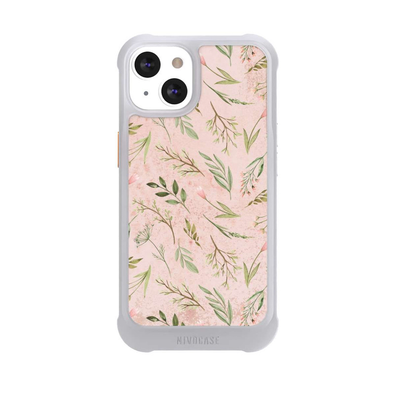 iPhone 13 NIVOmax Floral Marble Pink