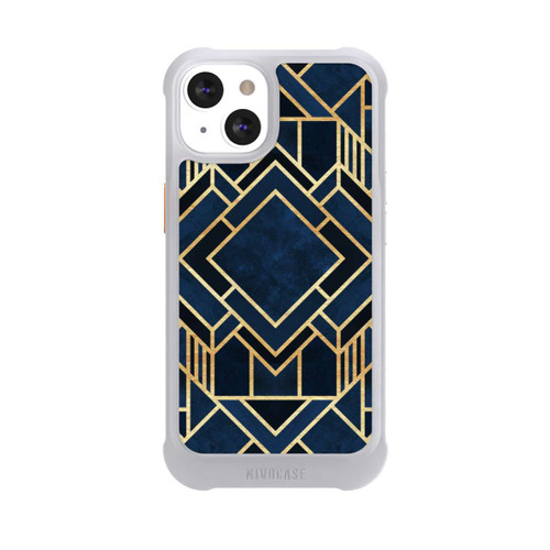 Apple iPhone 13 NIVOmax Kunst Deko Blau Golddruck