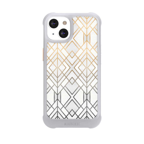 Apple iPhone 13 NIVOmax Gold und Grauer Geo Golddruck
