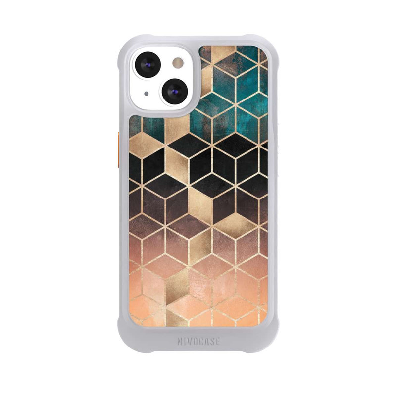 iPhone 13 NIVOmax Ombre Traum Würfel Gold Druck