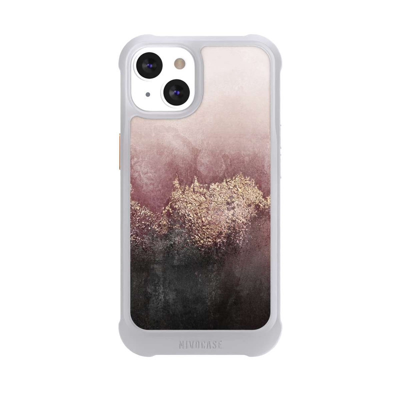 iPhone 13 NIVOmax Rosa Himmelsstaub Golddruck