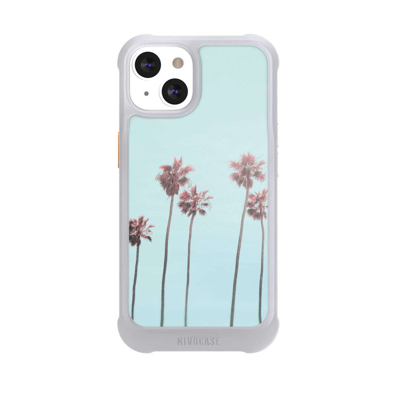 iPhone 13 NIVOmax Hellrosa Strandpalme Paradies