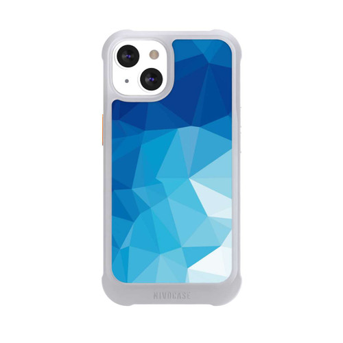 Apple iPhone 13 NIVOmax Mosaïque Polygonale Bleue