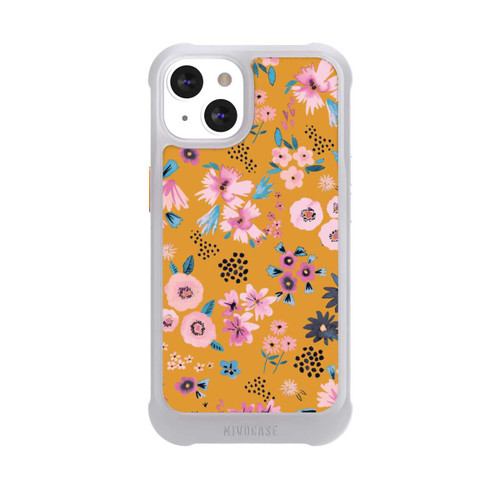 Apple iPhone 13 NIVOmax Petites Fleurs Jaune Moutarde