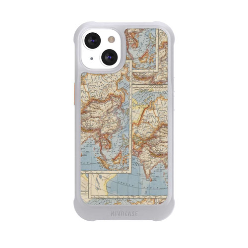 Apple iPhone 13 NIVOmax Carte du monde vintage