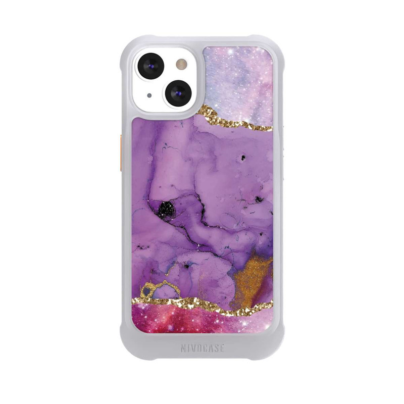 iPhone 13 NIVOmax Purple Galaxy Glamour Marble