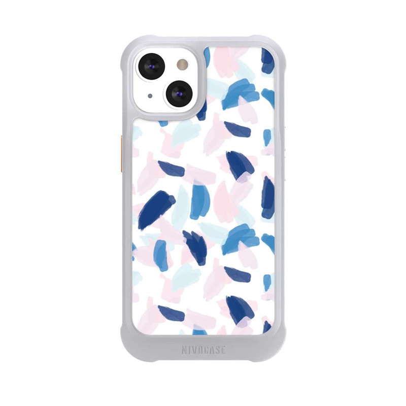 iPhone 13 NIVOmax Peinture bleue et rose