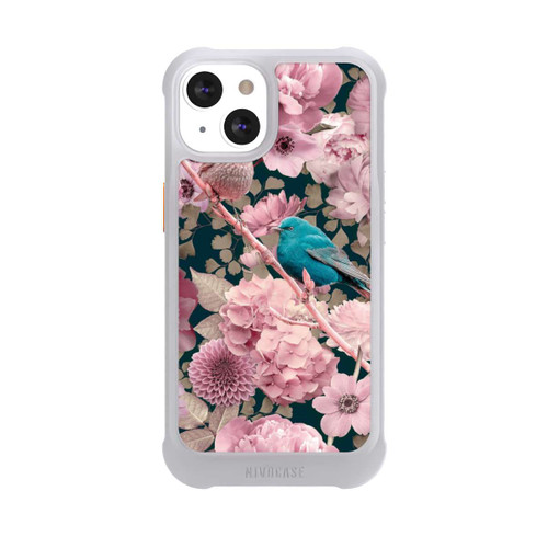 Apple iPhone 13 NIVOmax Spatzen im rosa Blumenmuster