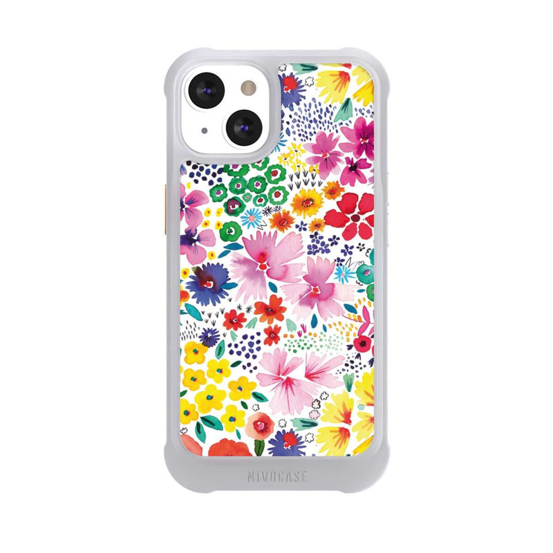iPhone 13 NIVOmax Kunstvolle kleine Frühlingsblumen