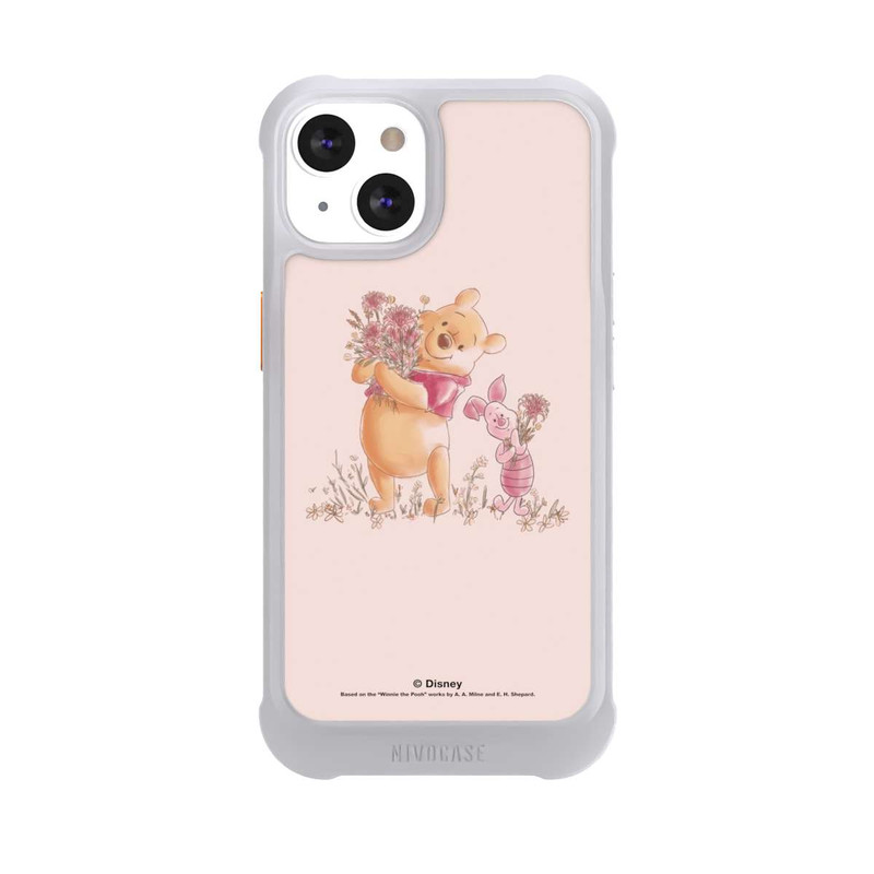 iPhone 13 NIVOmax Winnie & Porcinet avec des Fleurs