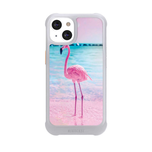 Apple iPhone 13 NIVOmax Rosa Flamingo am Meer