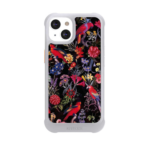 Apple iPhone 13 NIVOmax Fleurs sombres et perroquets