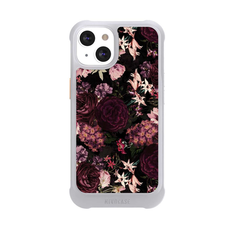 iPhone 13 NIVOmax Fond Fleur Violet Foncé