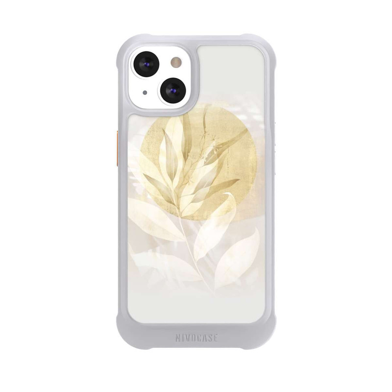 iPhone 13 NIVOmax Boho Gold Blumen Kunst