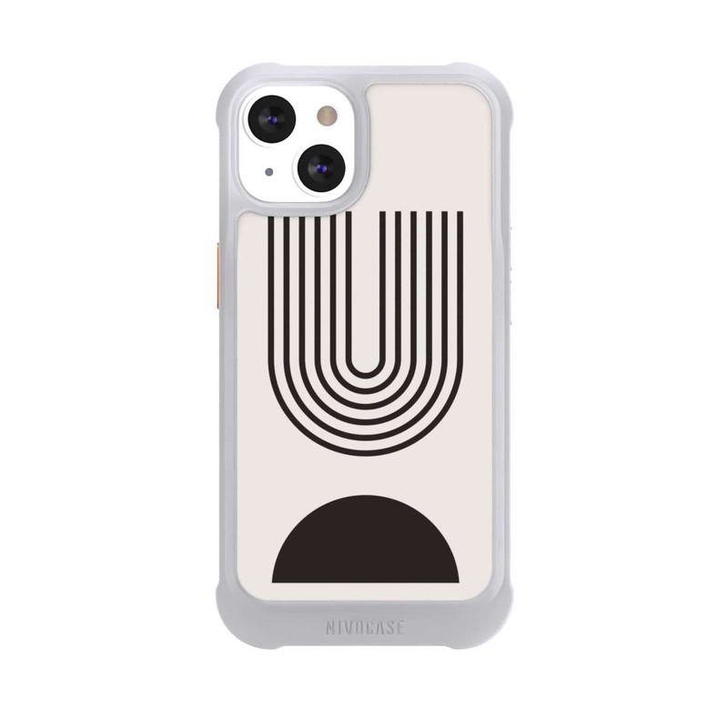 iPhone 13 NIVOmax Moderne Kunst Schwarze Linien