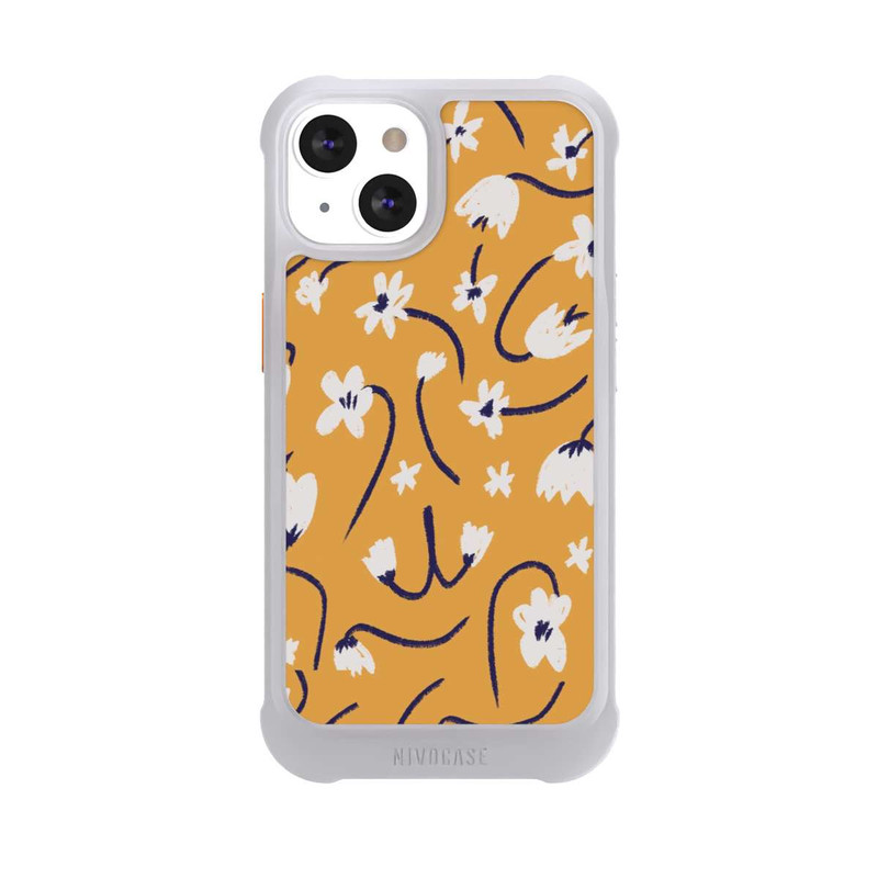 iPhone 13 NIVOmax Pattern Petites Fleurs Jaunes