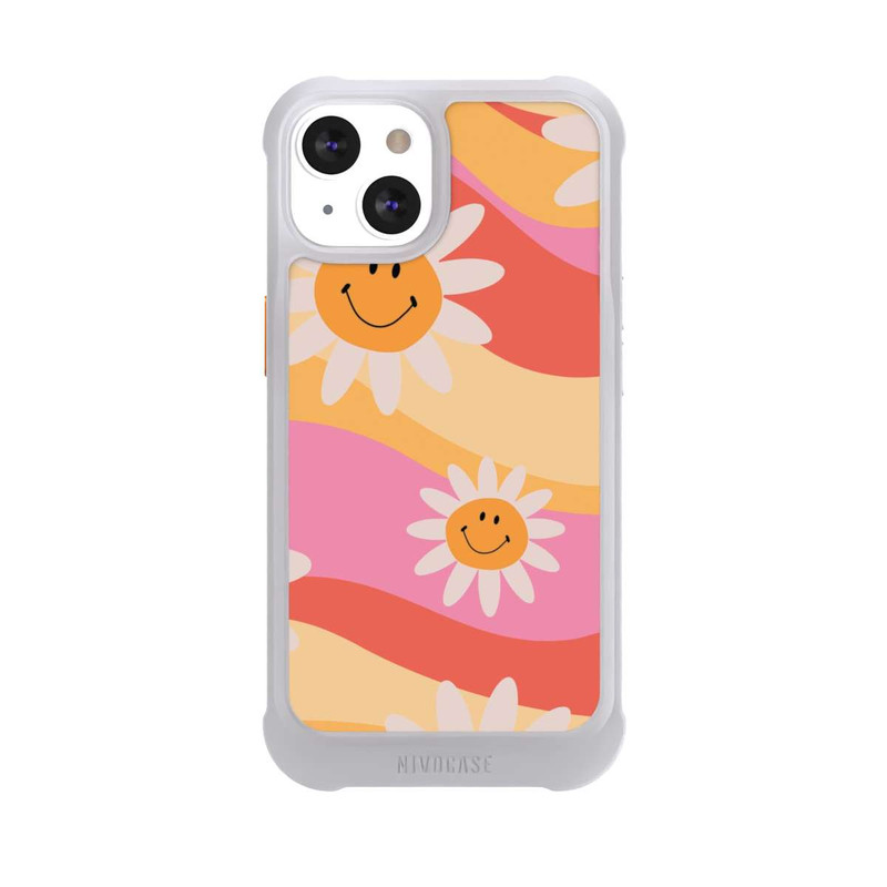 iPhone 13 NIVOmax Retro Smiles Orange Colorful