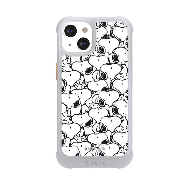 iPhone 13 NIVOmax Snoopy Muster Schwarz und Weiß