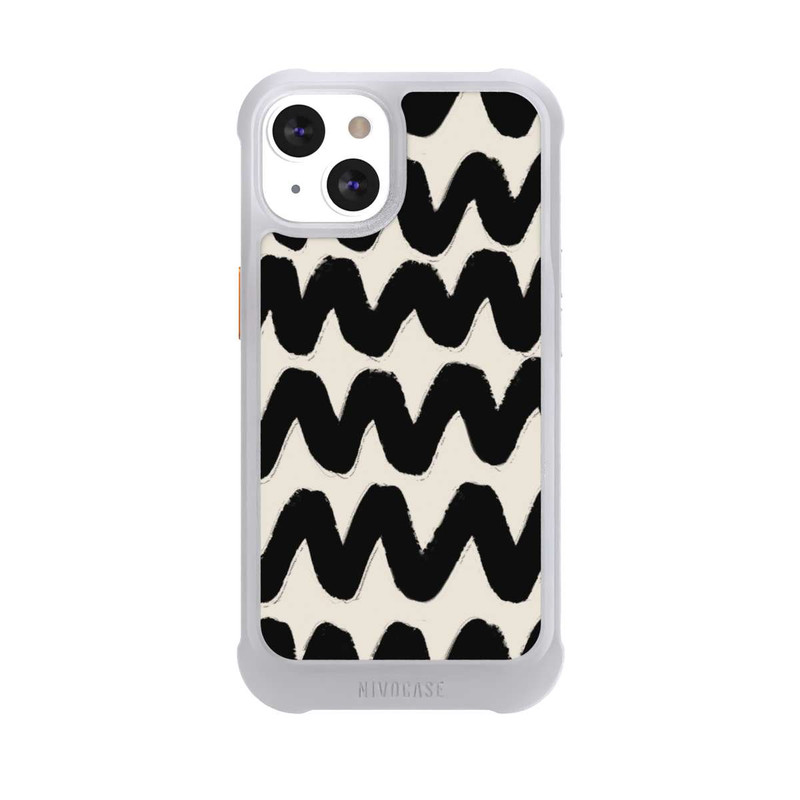 iPhone 13 NIVOmax Vagues Noires Pattern