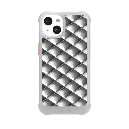 Apple iPhone 13 NIVOmax Carrés argentés Glamour