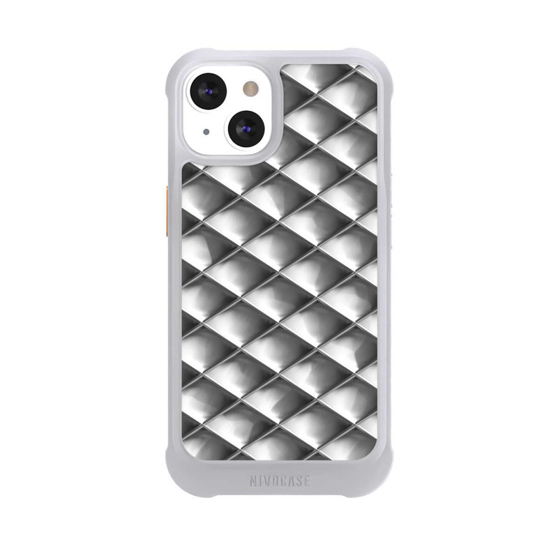 iPhone 13 NIVOmax Carrés argentés Glamour
