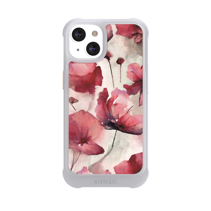 iPhone 13 NIVOmax Wilde Mohnblumen Aquarell mit KI