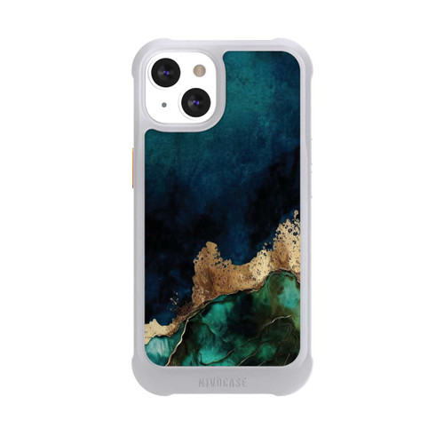 Apple iPhone 13 NIVOmax Bleu pétrole avec or