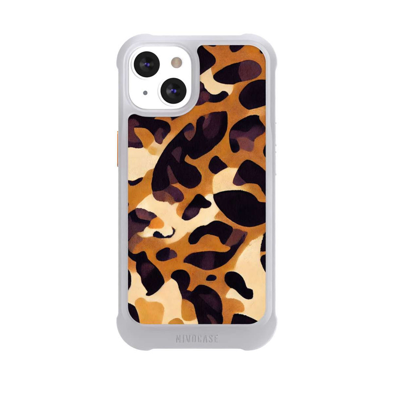 iPhone 13 NIVOmax motif lion marron clair