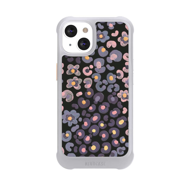 iPhone 13 NIVOmax Peau d'animal avec fleurs