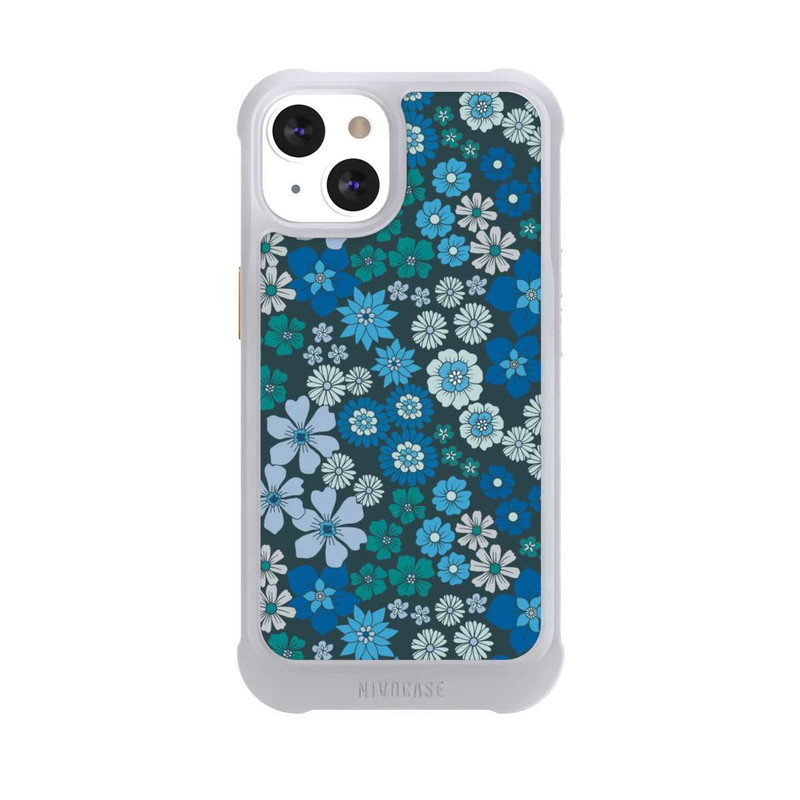 iPhone 13 NIVOmax Blaue Blumen DeinDesign