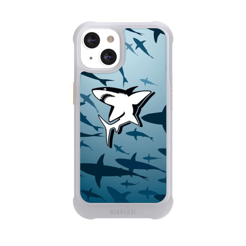 Apple iPhone 13 NIVOmax Haie Muster Blau
