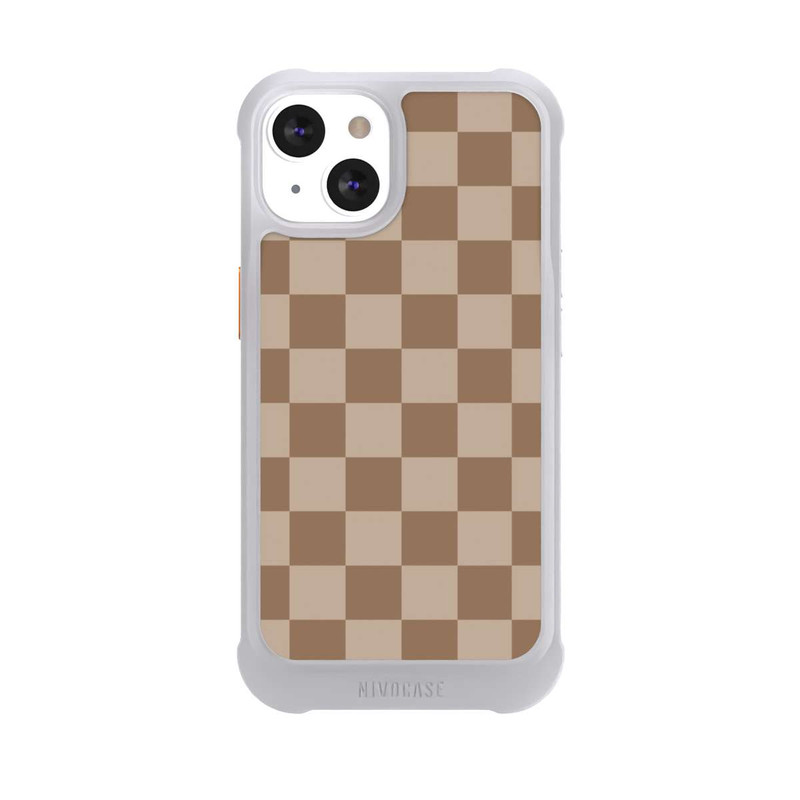 iPhone 13 NIVOmax Braun Karo