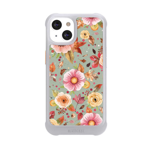 Apple iPhone 13 NIVOmax Herbstblumen Weiches Grün