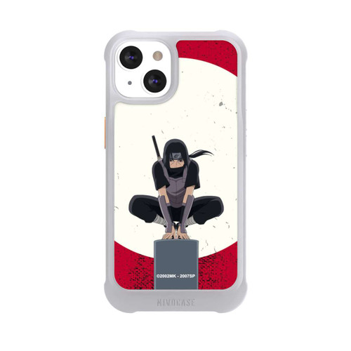 Apple iPhone 13 NIVOmax Symbole Itachi Uchiha fond rouge