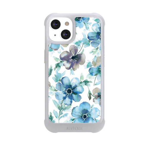 Apple iPhone 13 NIVOmax Blue Flower Pattern Trendy