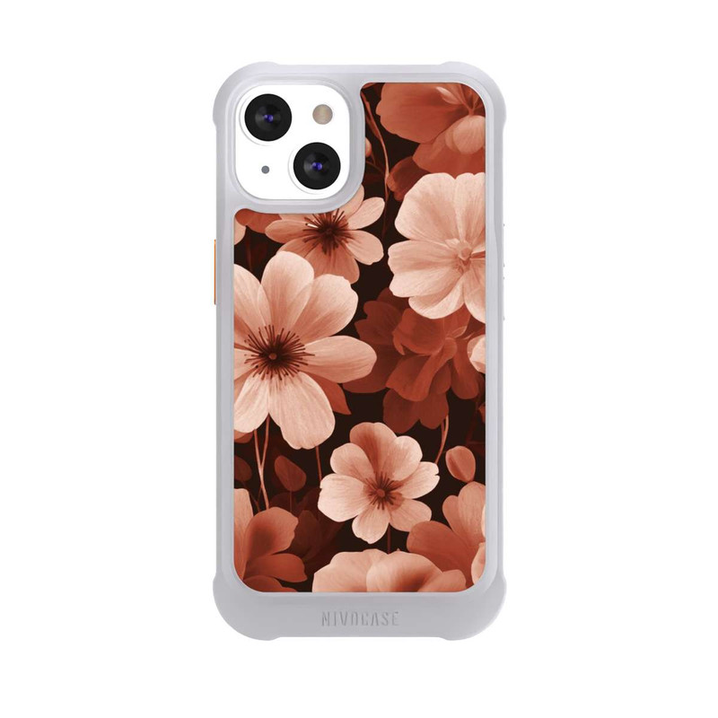 iPhone 13 NIVOmax Rote Negativblumen mit KI