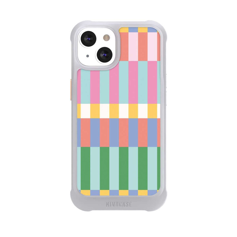 iPhone 13 NIVOmax Checked Theme Pastel