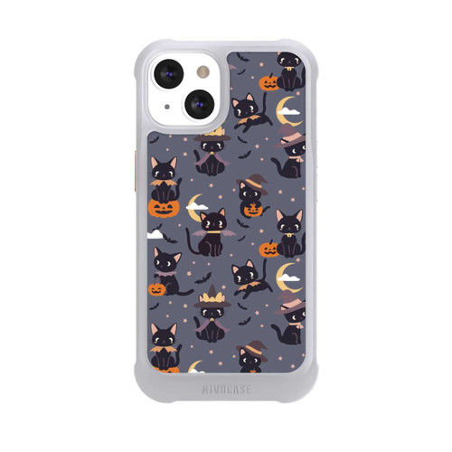 Apple iPhone 13 NIVOmax Cute Halloween Witch Cats and Pumpkins