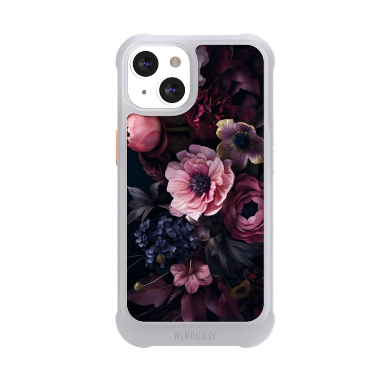 iPhone 13 NIVOmax Rosa Blumenbild mit Pfingstrosen auf dunklem Hintergrund Mit KI
