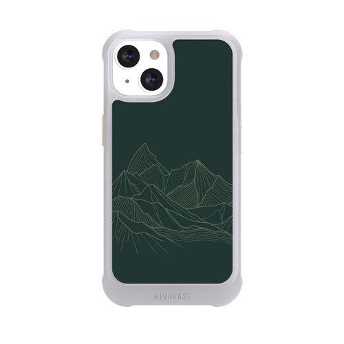 Apple iPhone 13 NIVOmax Berg Line Art Grün