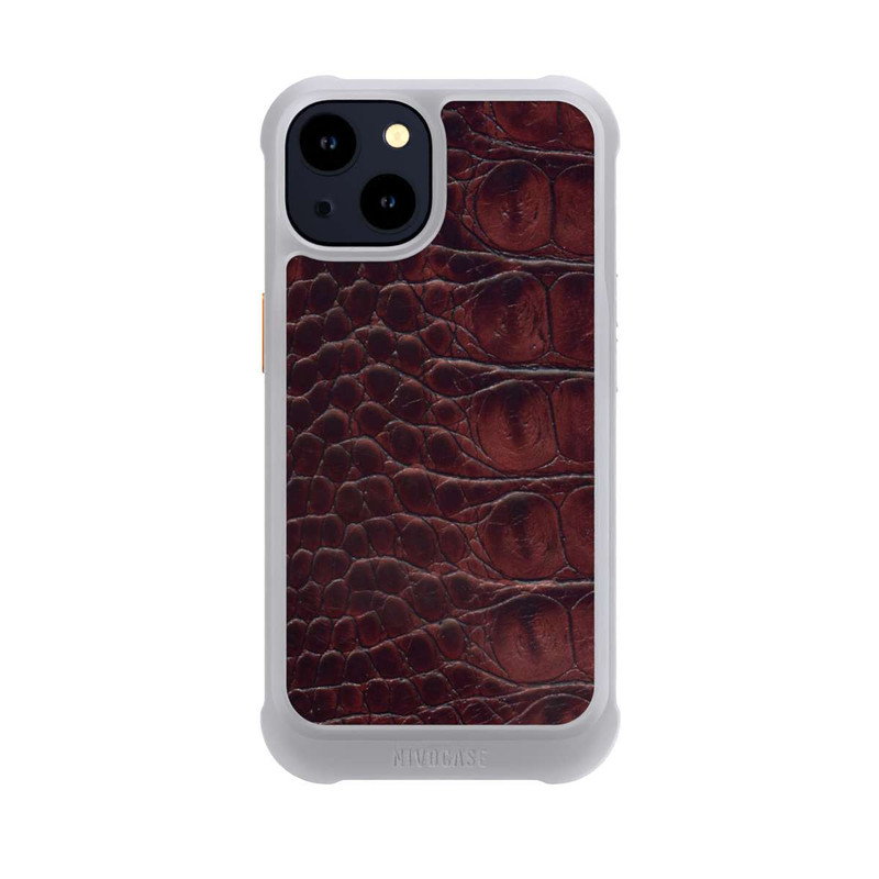 iPhone 14 NIVOmax Cuir de Crocodile