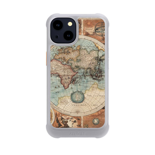 Apple iPhone 14 NIVOmax Vintage Weltkarte