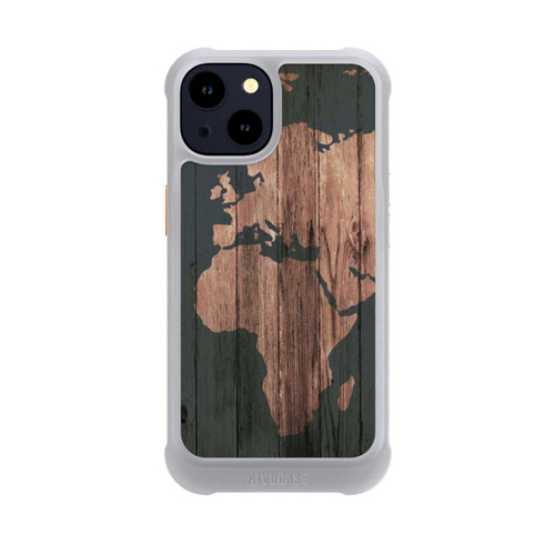 Apple iPhone 14 NIVOmax Wooden World Map