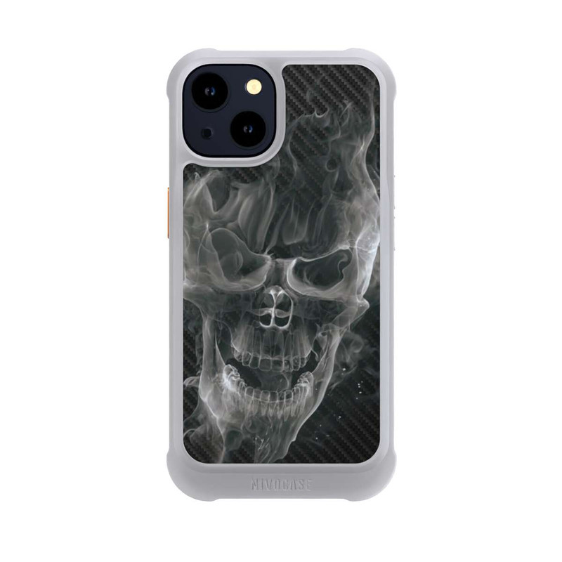 iPhone 14 NIVOmax Crâne Fumée Carbone